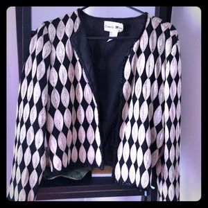 Vintage beaded cropped blazer